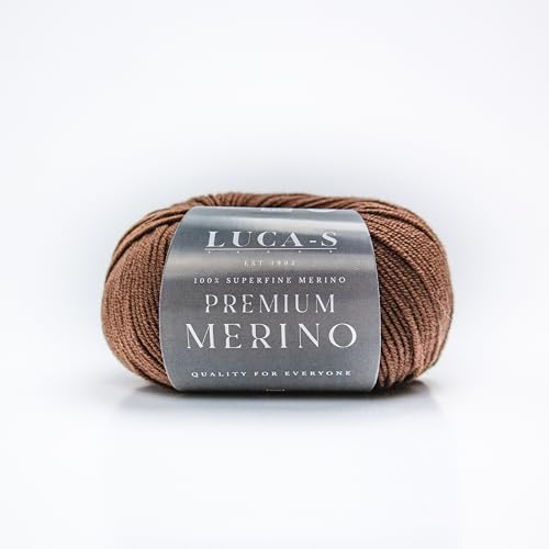 Superwash Baby Merino Garn, 4-fädig, 100 % reine, extra feine Merinowolle, Häkelwolle, 50 g Knäuel, 2 Stück von Luca-S Yarns