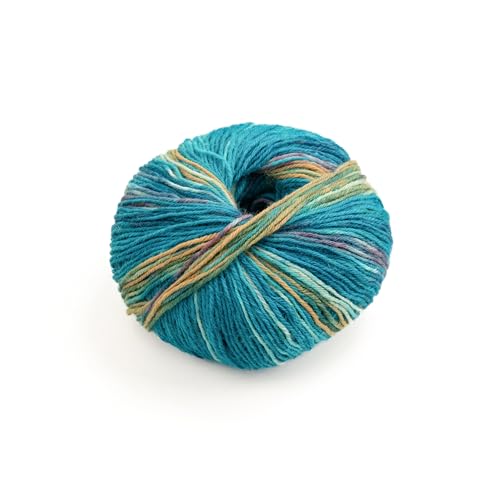 Superwash Sockenwolle zum Stricken, 4-fädig Sockengarn aus 75% reiner Wolle - 25% Polymid, 50g Sockenhandstrickgarn von Luca-S Yarns