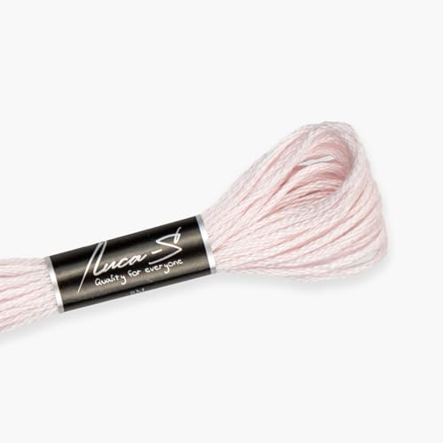 12 Stück Premium Stickgarn Luca-S, 100% Gizeh-Baumwolle, Oeko TEX zertifizierte Baumwolle - 109 / DMC 23 / Anchor 48 von Luca-S
