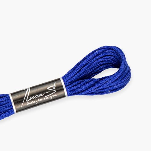 12 Stück Premium Stickgarn Luca-S, 100% Gizeh-Baumwolle, Oeko TEX zertifizierte Baumwolle - 149 / DMC 796 / Anchor 134 von Luca-S