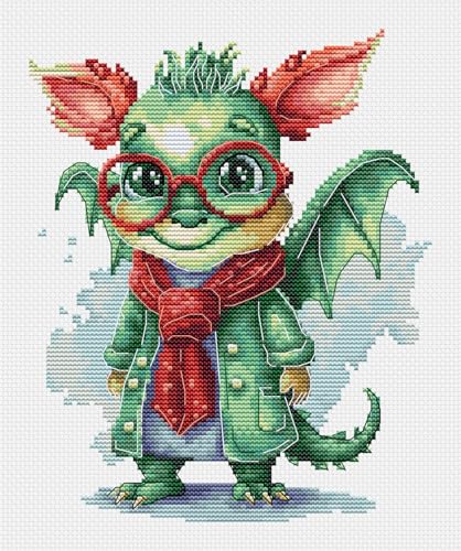 Luca-S Kreuzstich Stickpackung Der elegante Drache Zählmuster, Multifarbig Luca-S Kreuzstich Stickpackung Der elegante Drache Zählmuster, Multifarbig von Luca-S