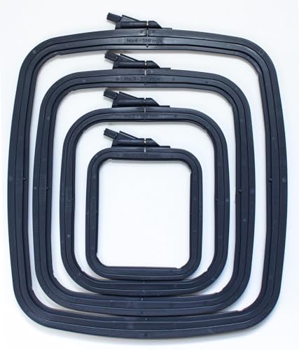 Kreuzstich quadratischer Stickrahmen – Nurge Stickrahmen (Marineblau, 14,5 x 16,5 cm) von Luca-S