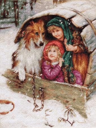Kreuzstichmuster Luca-S – Wetter gebunden mit Collie, P539 Kreuzstichmuster Luca-S – Wetter gebunden mit Collie, P539 von Luca-S