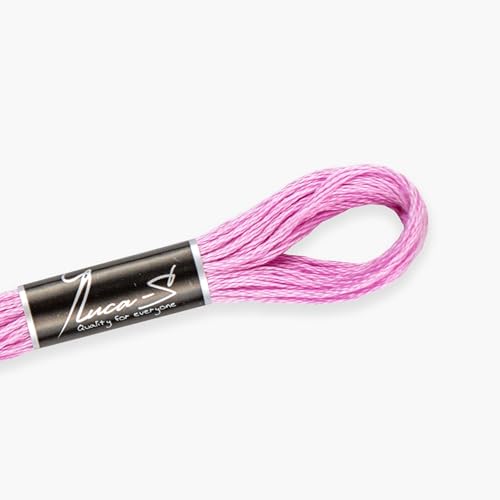 Luca-S 12er-Pack Premium-Stickgarn, 100% Gizeh-Baumwolle, Oeko TEX-zertifizierte Stranded Cotton67 / DMC 3609 / Anchor 85 Luca-S 12er-Pack Premium-Stickgarn, 100% Gizeh-Baumwolle, Oeko TEX-zertifizierte Stranded Cotton67 / DMC 3609 / Anchor 85 von Luca-S