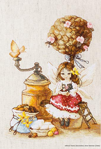 Luca-S B1132 Kaffee-Fee Kreuzstichset, Baumwolle, mehrfarbig, 18x23,5cm Luca-S B1132 Kaffee-Fee Kreuzstichset, Baumwolle, mehrfarbig, 18x23,5cm von LUCAS