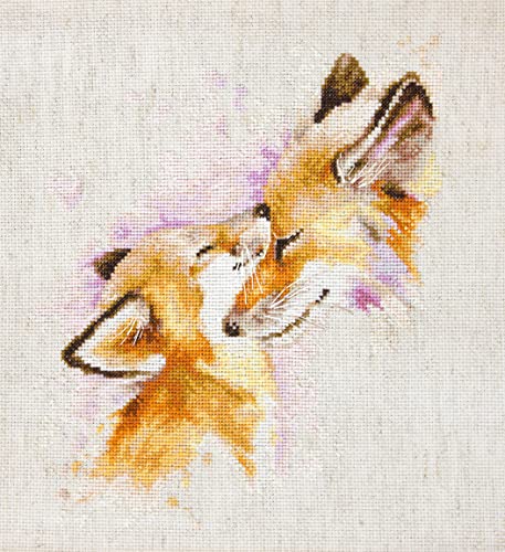 Luca-S B2312 Fuchsliebe Kreuzstichset, Baumwolle, mehrfarbig, 20x22,5cm Luca-S B2312 Fuchsliebe Kreuzstichset, Baumwolle, mehrfarbig, 20x22,5cm von LUCAS