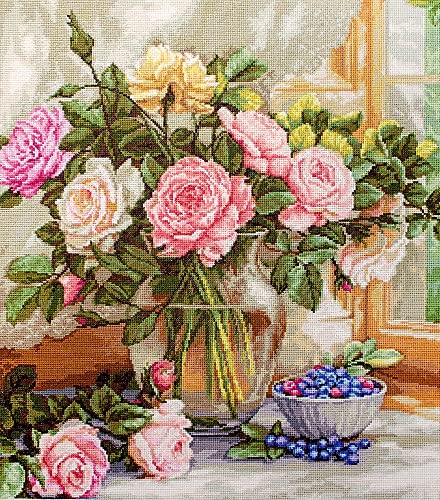 Luca-S B588 Kreuzstich Set, Mehrfarbig, 15x13cm von Luca-S
