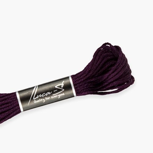 Luca-S Baumwollgarn für Handstickerei, 8 m Knäuel, Farbe 108 / DMC 154 / Anchor 72, Stickgarn, Kreuzstichgarn Luca-S Baumwollgarn für Handstickerei, 8 m Knäuel, Farbe 108 / DMC 154 / Anchor 72, Stickgarn, Kreuzstichgarn von Luca-S