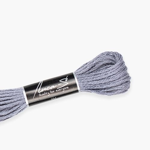 Luca-S Baumwollgarn für Handstickerei, 8 m Knäuel, Farbe 506 / DMC 414 / Anchor 235, Stickgarn, Kreuzstichgarn Luca-S Baumwollgarn für Handstickerei, 8 m Knäuel, Farbe 506 / DMC 414 / Anchor 235, Stickgarn, Kreuzstichgarn von Luca-S