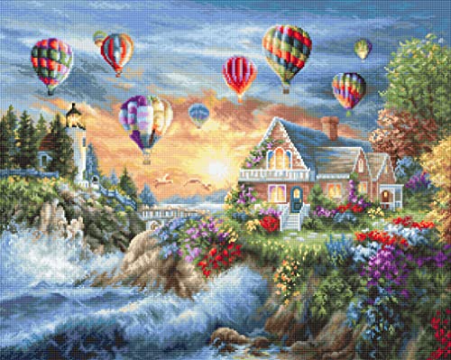 Luca-S Gobelin Set Gold Collection Ballons über der Bucht Zählmuster Luca-S Gobelin Set Gold Collection Ballons über der Bucht Zählmuster von Luca-S
