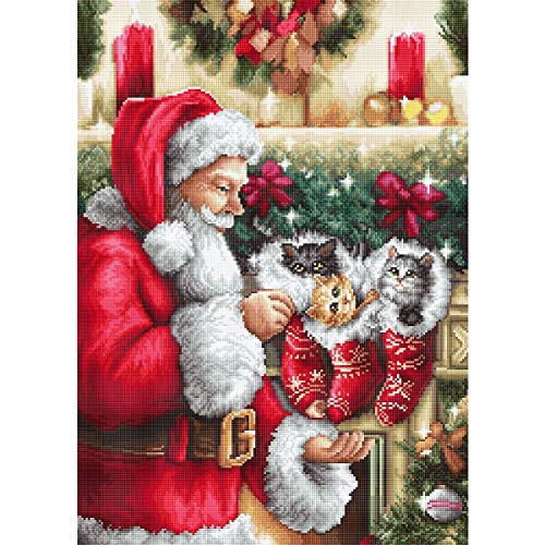 Luca-S Kreuzstich-Set, mehrfarbig, 32 x 24 cm von Luca-S
