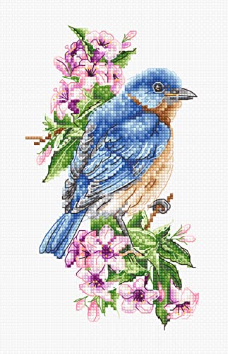 Luca-S Kreuzstich Set Blauer Vogel auf dem Ast Zählmuster Luca-S Kreuzstich Set Blauer Vogel auf dem Ast Zählmuster von Luca-S