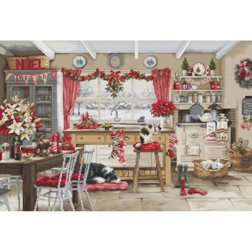 Luca-S Kreuzstich Stickpackung Weihnachten Landhausküche, Zählmuster Luca-S Kreuzstich Stickpackung Weihnachten Landhausküche, Zählmuster von Luca-S