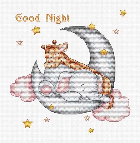 Luca-S Kreuzstich Set Gute Nacht Zählmuster, Multifarbig Luca-S Kreuzstich Set Gute Nacht Zählmuster, Multifarbig von Luca-S
