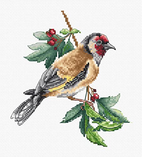 Luca-S Kreuzstich Set Stieglitz-Vogel Zählmuster Luca-S Kreuzstich Set Stieglitz-Vogel Zählmuster von Luca-S