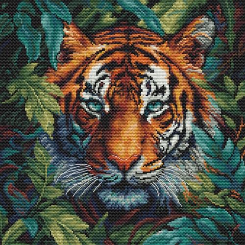Luca-S Kreuzstich Stickpackung Tiger des Dschungels Zählmuster Luca-S Kreuzstich Stickpackung Tiger des Dschungels Zählmuster von Luca-S