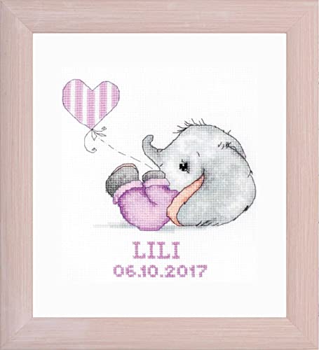 Luca-S Kreuzstich Set mit Rahmen Baby Mädchen I Zählmuster Luca-S Kreuzstich Set mit Rahmen Baby Mädchen I Zählmuster von Luca-S