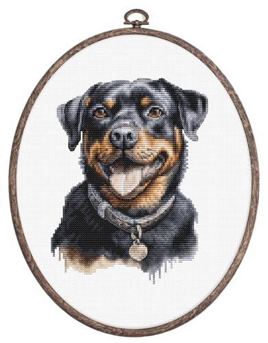 Luca-S Kreuzstich Stickpackung mit Stickrahmen Rottweiler Zählmuster Luca-S Kreuzstich Stickpackung mit Stickrahmen Rottweiler Zählmuster von Luca-S