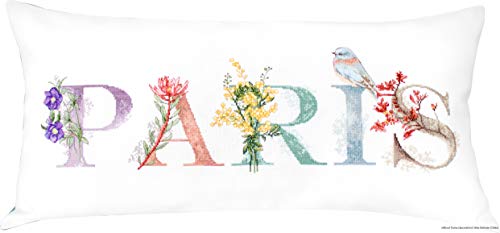 Luca-S PB204 Paris Kreuzstichkissen, Baumwolle, mehrfarbig, 80x40cm Luca-S PB204 Paris Kreuzstichkissen, Baumwolle, mehrfarbig, 80x40cm von LUCAS