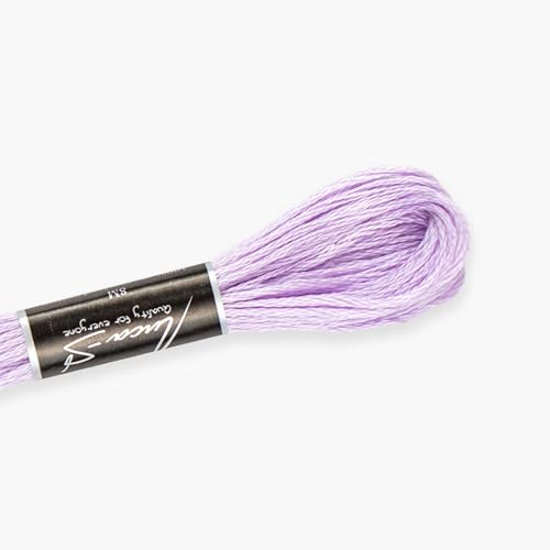 Premium Stickgarn Luca-S, 100 % Gizeh-Baumwolle, Oeko TEX zertifizierte Baumwollgarn, 121 / DMC 211 / Anchor 342 von Luca-S