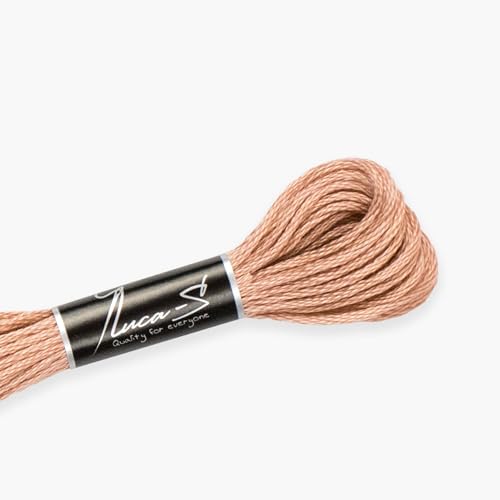 Premium Stickgarn Luca-S, 100% Gizeh-Baumwolle, Oeko TEX zertifizierte Baumwollgarn, 420 / DMC 758 / Anchor 1008 Premium Stickgarn Luca-S, 100% Gizeh-Baumwolle, Oeko TEX zertifizierte Baumwollgarn, 420 / DMC 758 / Anchor 1008 von Luca-S