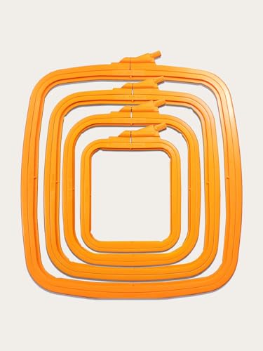 Stickrahmen für Kreuzstich, quadratisch, Stickrahmen "Nurge", Orange, 21,8 x 19,3 cm Stickrahmen für Kreuzstich, quadratisch, Stickrahmen "Nurge", Orange, 21,8 x 19,3 cm von Luca-S