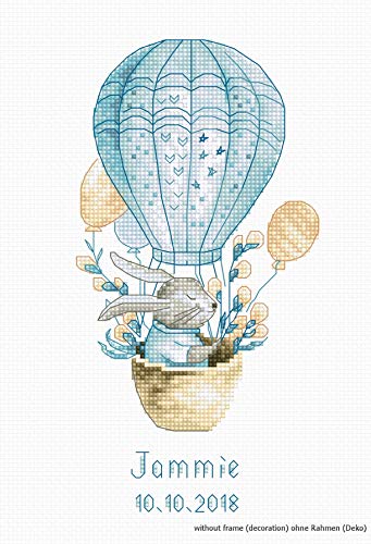 Luca-S B1150 Heißluftballon Kreuzstichset, Baumwolle, mehrfarbig, 9x18cm Luca-S B1150 Heißluftballon Kreuzstichset, Baumwolle, mehrfarbig, 9x18cm von Luca-S