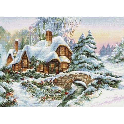 Luca-S BU5001 Kreuzstich Set, Mehrfarbig, 43x44cm von LUCAS