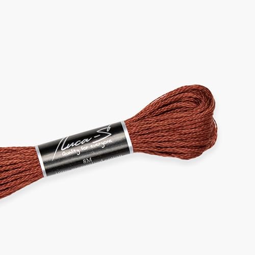 Premium Stickgarn Luca-S, 100% Gizeh-Baumwolle, Oeko TEX zertifizierte Baumwollgarn, 415 / DMC 3857 / Anchor - Premium Stickgarn Luca-S, 100% Gizeh-Baumwolle, Oeko TEX zertifizierte Baumwollgarn, 415 / DMC 3857 / Anchor - von Luca-S