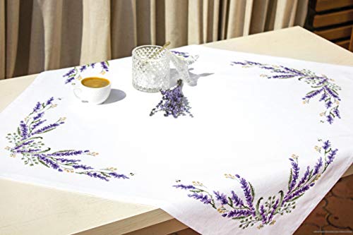 Luca-S FM007 Lavendel Kreuzstichset Tischdecke, Baumwolle, mehrfarbig, 75x75cm Luca-S FM007 Lavendel Kreuzstichset Tischdecke, Baumwolle, mehrfarbig, 75x75cm von LUCAS