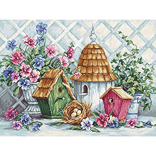 Luca-S Kreuzstich Set Gartennest, Zählmuster, 38x28cm von LUCAS