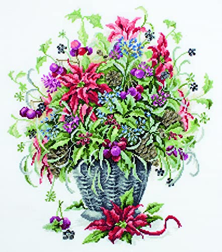 Luca-S Kreuzstich Set Gold Collection. Dezember Blumenstrauß, Zählmuster, 30x34cm Luca-S Kreuzstich Set Gold Collection. Dezember Blumenstrauß, Zählmuster, 30x34cm von LUCAS