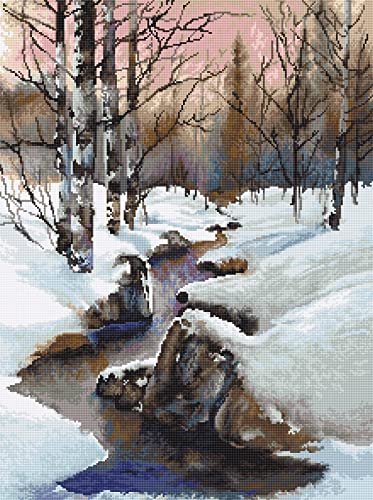 Luca-S Kreuzstich Set Winter, Zählmuster, 35x47cm Luca-S Kreuzstich Set Winter, Zählmuster, 35x47cm von Luca-S