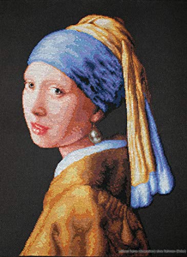 Luca-S Mädchen mit Einer Perle Kreuzstichset, Baumwolle, Mehrfarbig, 27x41cm Luca-S Mädchen mit Einer Perle Kreuzstichset, Baumwolle, Mehrfarbig, 27x41cm von LUCAS