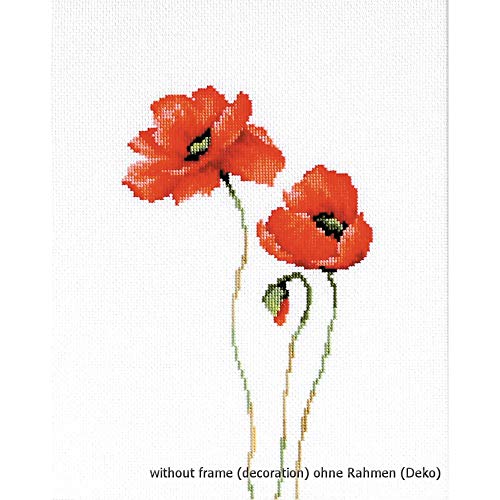 Luca-S Mohnblumen III Kreuzstichset, Baumwolle, Mehrfarbig, 13,5x22,5cm Luca-S Mohnblumen III Kreuzstichset, Baumwolle, Mehrfarbig, 13,5x22,5cm von Luca-S