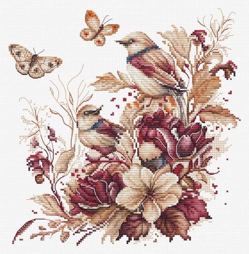 Luca-S Kreuzstich Set Die Vögel-Herbst Zählmuster Luca-S Kreuzstich Set Die Vögel-Herbst Zählmuster von LUCAS