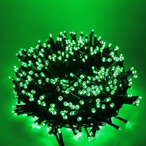 Luccika Lichterkette mit 25 m langen Lichtern mit 500 grünen LEDs für den Innen- und Außenbereich, Controller 31 V, mit 8 Lichtspielen und Speicher-Kabel, Grün Luccika Lichterkette mit 25 m langen Lichtern mit 500 grünen LEDs für den Innen- und Außenbereich, Controller 31 V, mit 8 Lichtspielen und Speicher-Kabel, Grün von Luccika