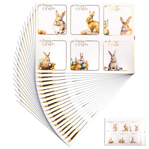 Luchild 120x Frohe Ostern aufkleber, Osterhasen Ostereier Selbstklebend Dekosticker, kinder Ostergeschenke Etiketten, Ostern Dekoration Aufkleber für Umschlag Tasche Ostern Handwerk Dekorationen Party Luchild 120x Frohe Ostern aufkleber, Osterhasen Ostereier Selbstklebend Dekosticker, kinder Ostergeschenke Etiketten, Ostern Dekoration Aufkleber für Umschlag Tasche Ostern Handwerk Dekorationen Party von Luchild