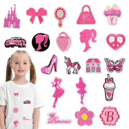 Prinzessin Bügelbilder für Textilien Kinder Patches- Aufbügelflicken Flicken zum Aufbügeln DIY Bügelflicken Bestickte Aufnäher zum Sticker Aufnähen oder Aufbügeln auf Kleidung Jeans Mützen Zubehör von Luchild