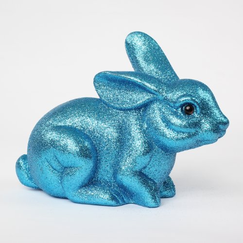 Osterhase Hase Ostern Osternest Kunststoff Glitzer Glitter sitzend, 16,5 cm blau Osterhase Hase Ostern Osternest Kunststoff Glitzer Glitter sitzend, 16,5 cm blau von Lucht