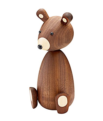 Lucie Kaas Mama Bear Holzfigur, Holz, Braun, 18,7cm von Lucie Kaas