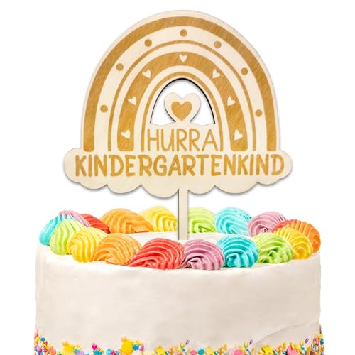 Cake Topper Kindergartenkind Holz von Luckeey