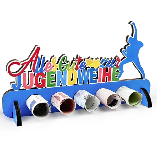 Geldgeschenk Jugendweihe, Holz Jugendweihe Geschenke für Jungen und Mädchen, EIN Geschenk mit Guten Wünschen für die Kinder von Luckeey