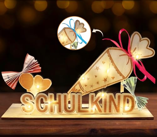 Luckeey Einschulung Geschenk, Geldgeschenk Einschulung Holz, Sinnvolle Einschulungsgeschenke Glücksbringer Schulanfang Geschenke, Geschenk zur Einschulung Mädchen Schuleinführung Tischdeko Luckeey Einschulung Geschenk, Geldgeschenk Einschulung Holz, Sinnvolle Einschulungsgeschenke Glücksbringer Schulanfang Geschenke, Geschenk zur Einschulung Mädchen Schuleinführung Tischdeko von Luckeey