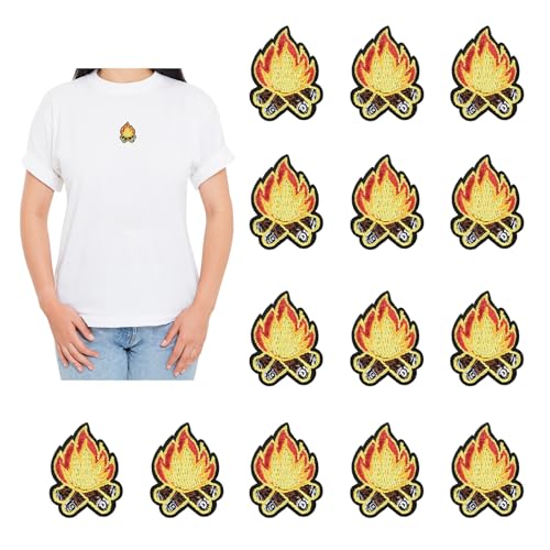 Luckforest Flicken zum Aufbügeln mit Lagerfeuer-Flamme, 10 Stück, Camping, Feuer, bestickte Applikationen, zum Aufnähen, Reparaturflicken für Hüte, Schuhe, Rucksäcke, Jacken, Jeans Luckforest Flicken zum Aufbügeln mit Lagerfeuer-Flamme, 10 Stück, Camping, Feuer, bestickte Applikationen, zum Aufnähen, Reparaturflicken für Hüte, Schuhe, Rucksäcke, Jacken, Jeans von Luckforest
