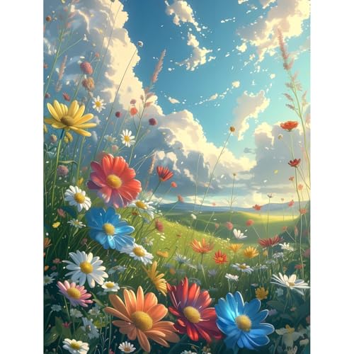 Lucktao 5D Diamond Painting Blumen,Diamond Painting Erwachsene,5D Diamant Painting Bilder,DIY Diamond-painting Kunst Kits,Daiment Painting für Home Wand Décor,Geschenk(30X40cm) von Lucktao