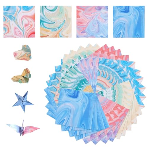 Luckwaii Origami Papier Farbverlauf, 400 Blatt Quadratisches Origami Papier Doppelseitig 4 Stile Bastelpapier Bunt Bastelpapier Muster 9.5 X 9.5cm für DIY Bastelprojekte Basteln Kinder und Erwachsene Luckwaii Origami Papier Farbverlauf, 400 Blatt Quadratisches Origami Papier Doppelseitig 4 Stile Bastelpapier Bunt Bastelpapier Muster 9.5 X 9.5cm für DIY Bastelprojekte Basteln Kinder und Erwachsene von Luckwaii