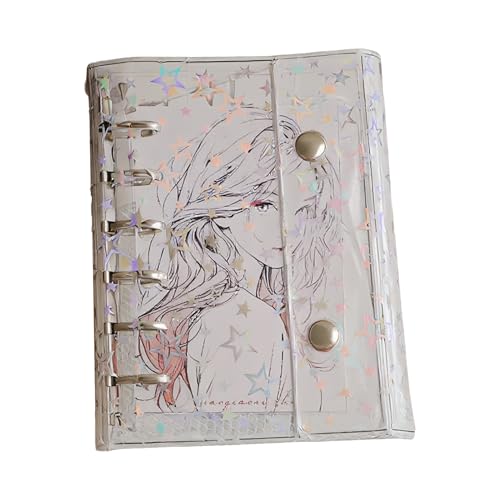 Binder Klarsichthüllen, PVC Planer Ordner Mit Sternenmuster, Aufbewahrungshüllen Für Jugendliche Familie Kinder Teens Binder Klarsichthüllen, PVC Planer Ordner Mit Sternenmuster, Aufbewahrungshüllen Für Jugendliche Familie Kinder Teens von Luckxing
