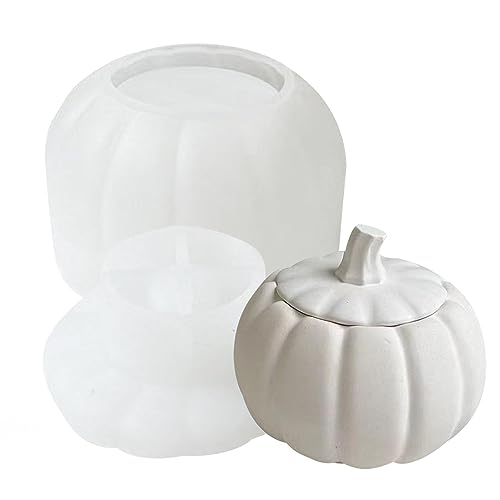 Kürbis Silikonform Epoxidharz, Kürbis Kerzenhalter Mit Deckel, Silikon Gießform, Kürbis Silikonform Storage Box Resin Mold, Vorratsdosen Gießharz Resin Forme Für Halloween Kerzenhalter Schmuck Kürbis Silikonform Epoxidharz, Kürbis Kerzenhalter Mit Deckel, Silikon Gießform, Kürbis Silikonform Storage Box Resin Mold, Vorratsdosen Gießharz Resin Forme Für Halloween Kerzenhalter Schmuck von Luckxing
