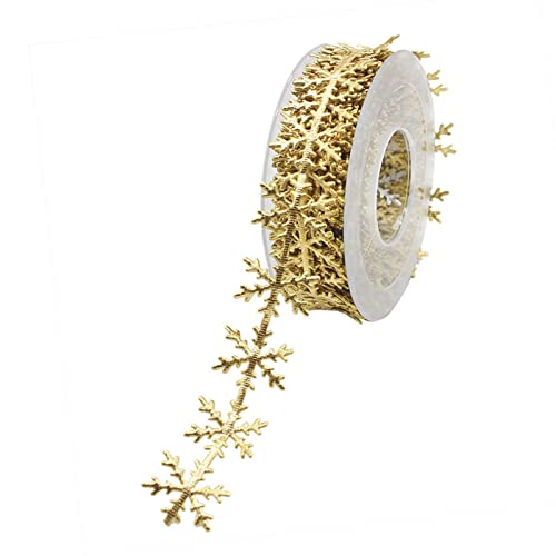 Luckxing Schneeflocken Dekoband 10M Weihnachtsbaum Schneeflocken Band Weihnachtsbänder Weihnachten Geschenkband Christbaumschmuck Schleifenband Dekoband Für Geschenkverpackung Handwerk Deko Luckxing Schneeflocken Dekoband 10M Weihnachtsbaum Schneeflocken Band Weihnachtsbänder Weihnachten Geschenkband Christbaumschmuck Schleifenband Dekoband Für Geschenkverpackung Handwerk Deko von Luckxing